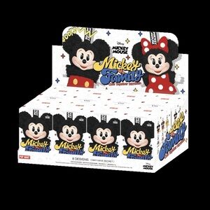 Pop Mart Mickey Family plush keychains whole case sealed